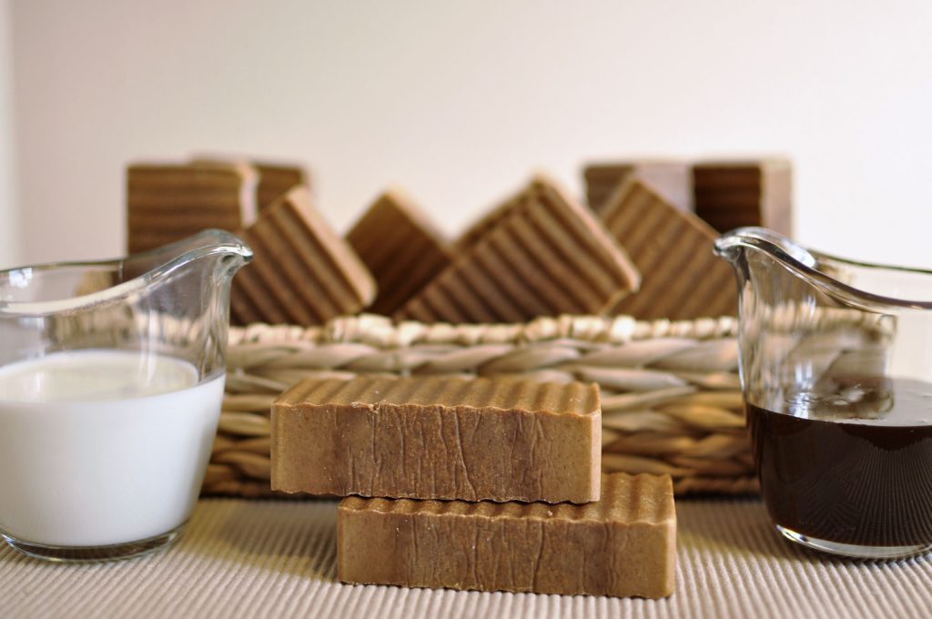 Goat Milk Soap display